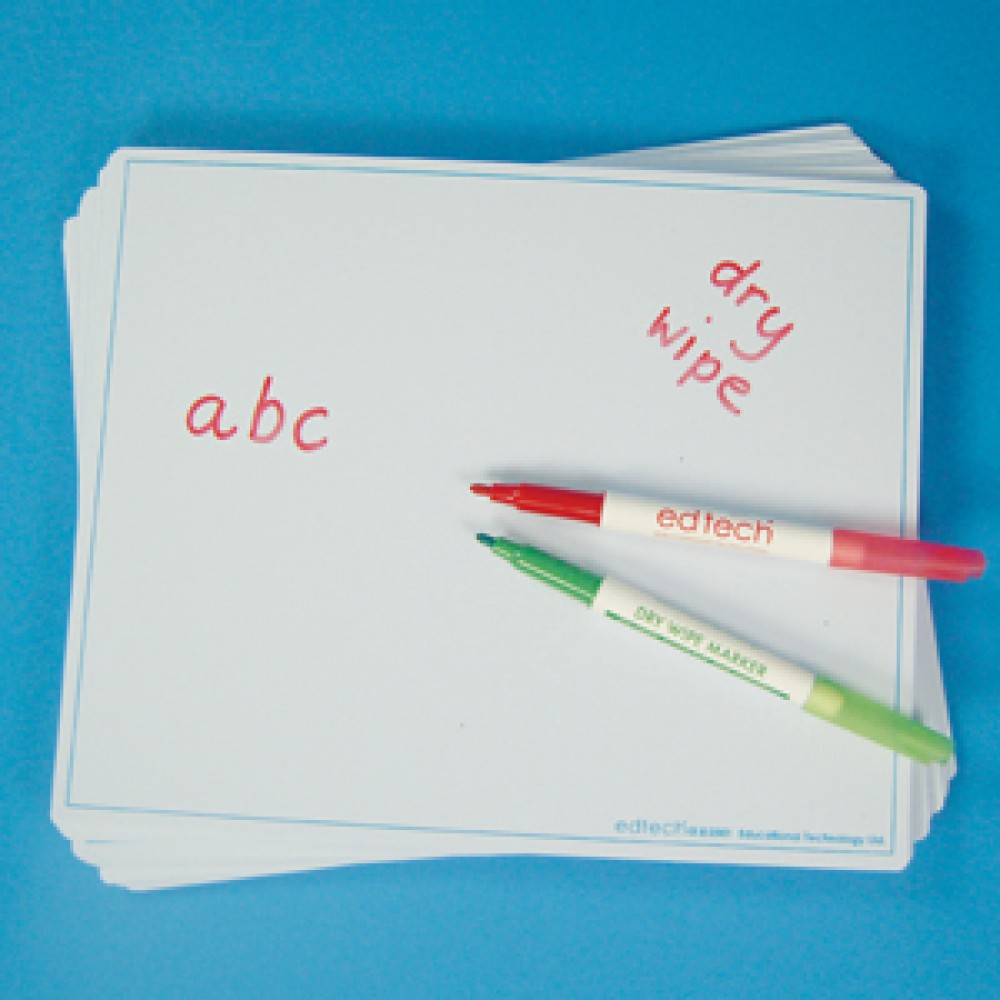 A4 Write And Wipe Boards 30Pk