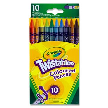 Crayola Twistable Coloured Pencils 10 Pa