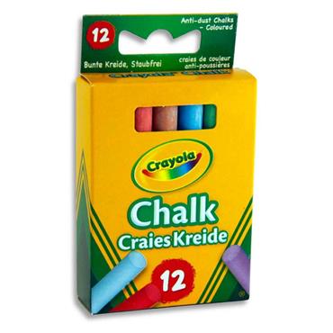 Crayola Coloured Chalk 12 Pack