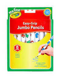 Crayola Jumbo Easy Grip Colour Pencils 8