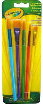 Crayola Asstd Paintbrushes 5 Pack