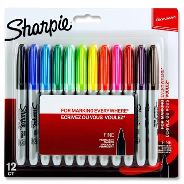 Sharpie Marker Asstd 12 Pack