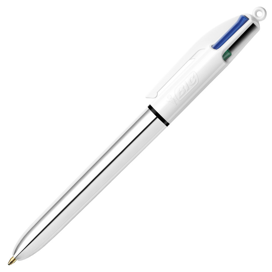 Bic 4 Colour Pen Shine Single Silver