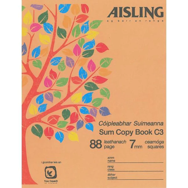 Aisling C3 7Mm Sum Copies 88Pg 5 Pack