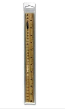 Wooden Ruler 30Cm