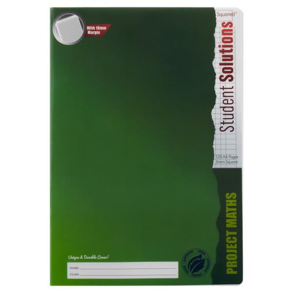 A4 Maths Copy 5Mm Durable Cover 120Pg